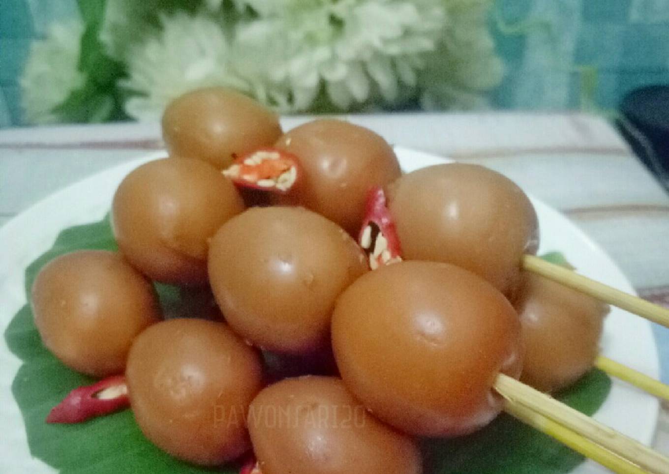 Cara Gampang Membuat Sate Bacem Telur Puyuh, Bikin Ngiler