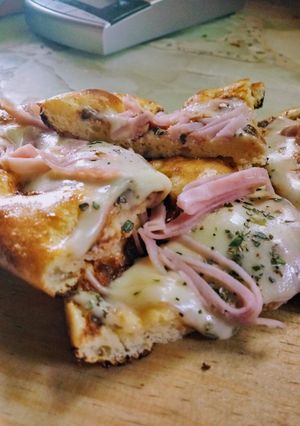Una foto de Pizza sin harina