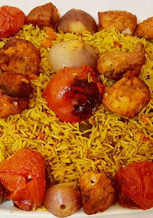 صورة لوصفة شيش طاووق ورز بنكهة المشاوي 🍢🍡🍢🍡🍢🍡