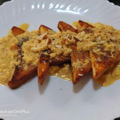 A picture of Shahi tukda (healthy version).