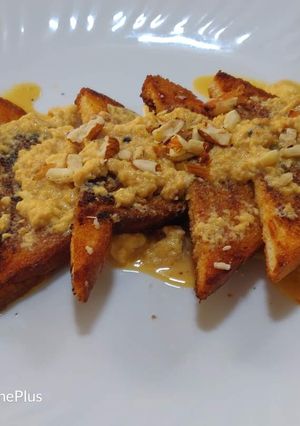 A picture of Shahi tukda (healthy version).