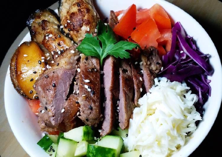 Cara termudah untuk Vegan Appetizing💢Keto Rice Bowl💢