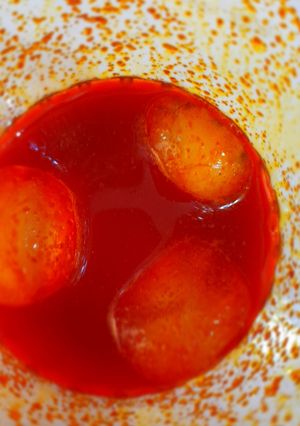 عکسی از دستور دم کردن زعفران با یخ