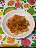 Trinchado de verduras con jamón serrano