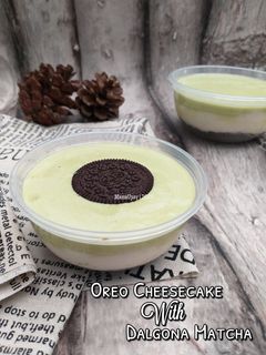 Foto resep Oreo Cheesecake with Dalgona Matcha