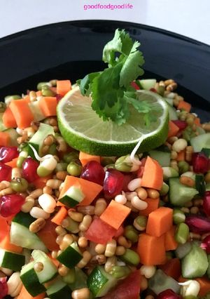 A picture of Sprout salad.. #saladcontest.