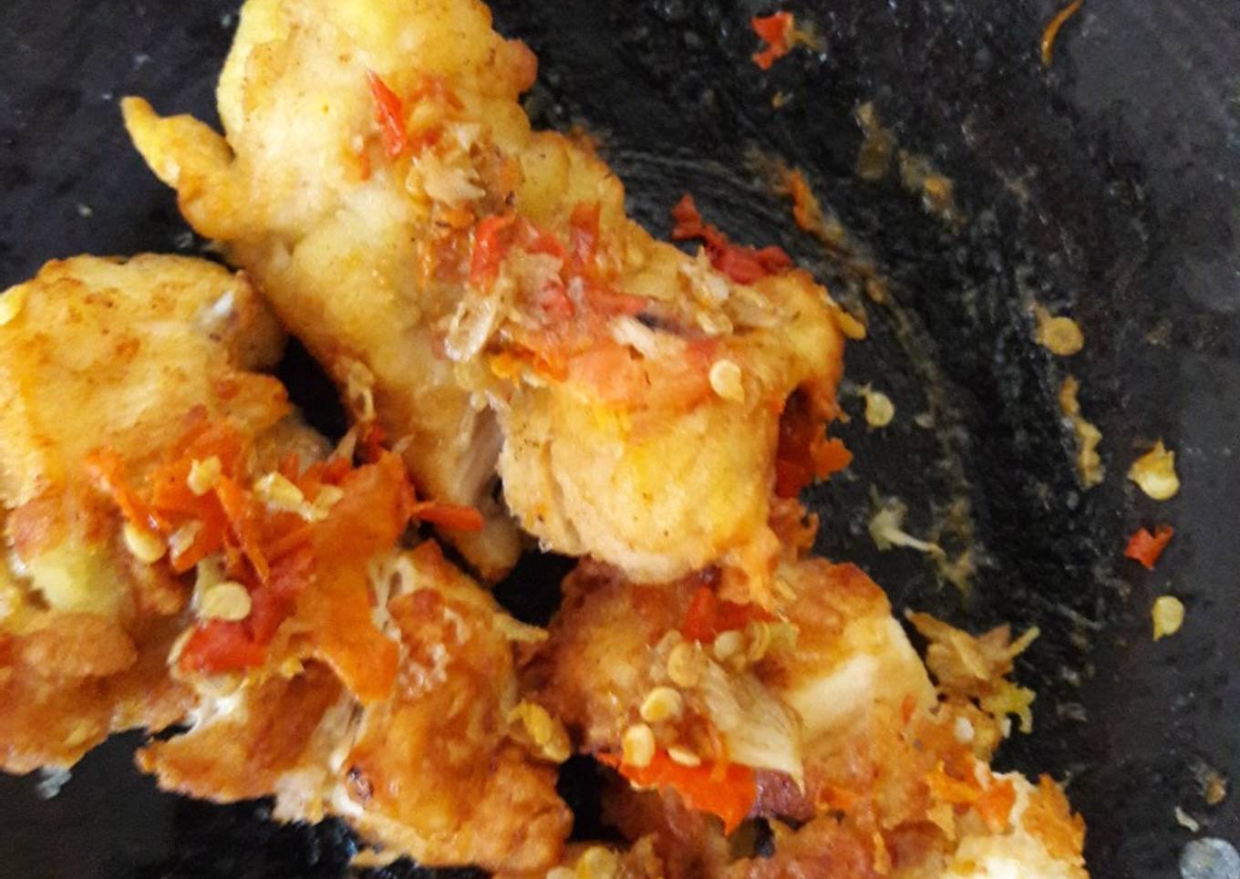 Ayam Geprek sambal bawang