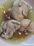 Ostriche con brodo di cetriolo carosello