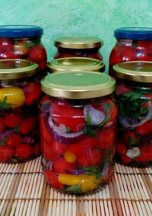 Paradicsomos savanyúság tartósítószer nélkül 🍅 recept fotója