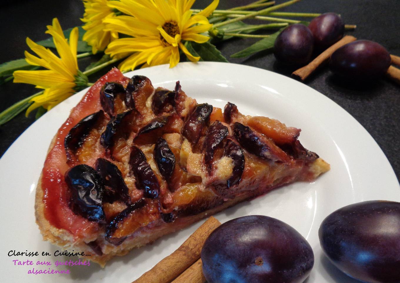Tarte aux quetsches alsacienne