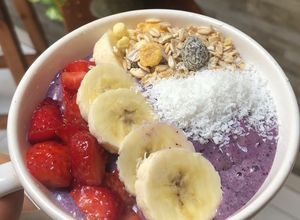 Una foto de Smoothie bowl de frutos rojos