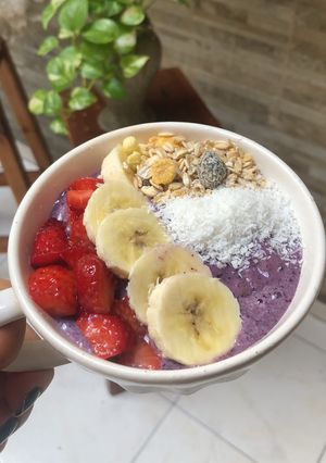 Una foto de Smoothie bowl de frutos rojos