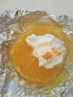 Una foto de Naranja al Cointreau en barbacoa