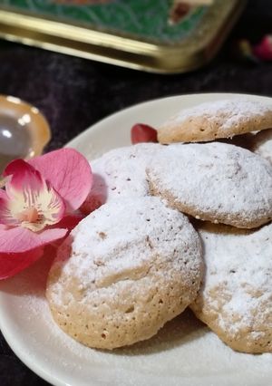 Una foto de Amaretti de almendra: galletas italianas