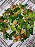 Ensalada: vegana, con mucho verde, completa 🥗💪🏻 :)