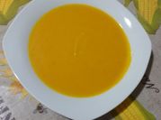 Una foto de crema de calabaza