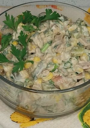 عکسی از دستور سالاد تُن ماهی🐟فوری، سبک و خوشمزه