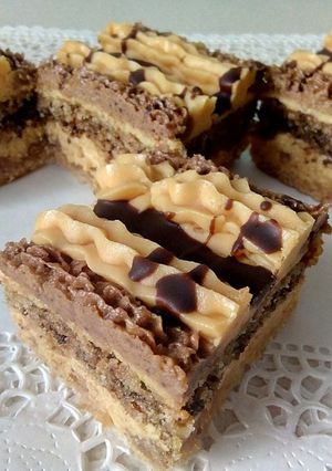 Duplán diós szelet (GM) recept fotója