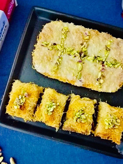 صورة لوصفة بسبوسة بالكنافه 😋😋