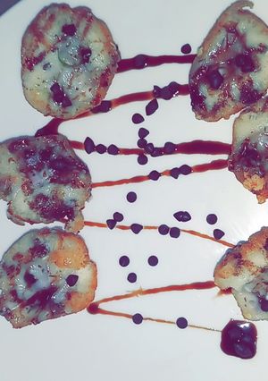 A picture of Chocolate cheese balls.