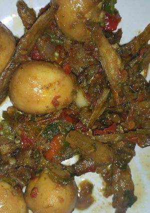 Foto resep Teri puyuh pedas manis