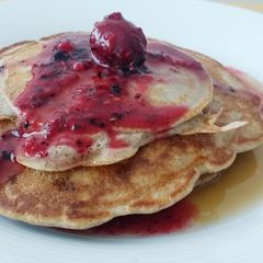 A picture of Buckwheat & Banana Pancakes.