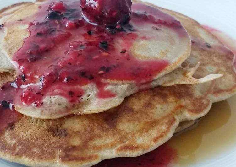 Recipe of Ultimate Buckwheat & Banana Pancakes