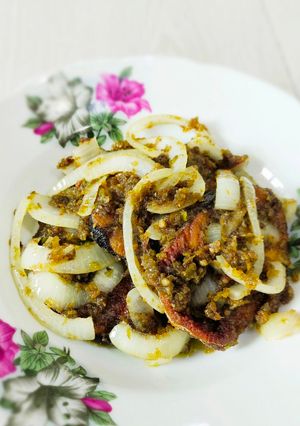 Gambar Ikan Tenggiri Goreng Cili Api