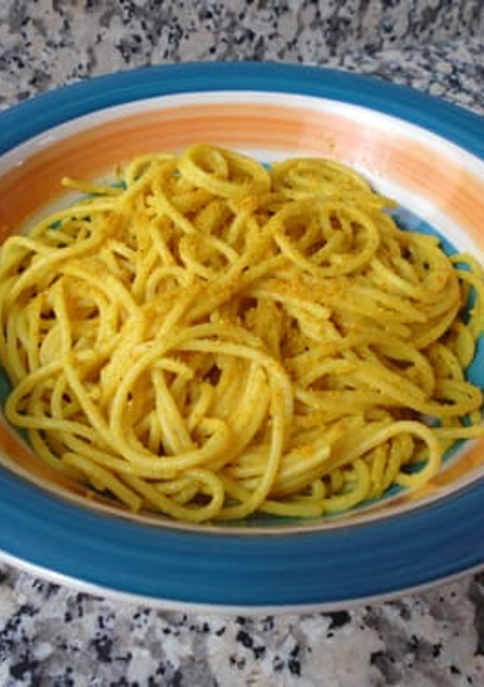 Una foto de Espaguetis con rawmesan