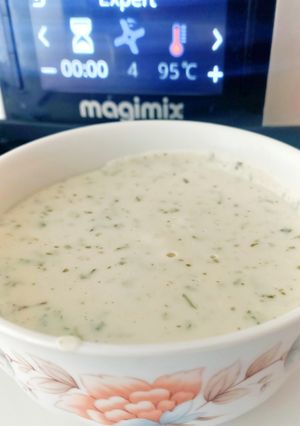 Une photo de Sauce au bleu, ciboulette et ail des ours au Cook Expert