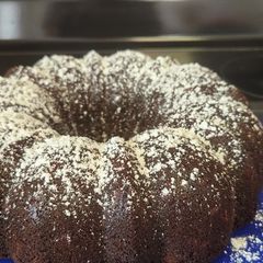 A picture of Chocolate Kahlua Bundt Cake.