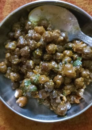 A picture of Masala chana.