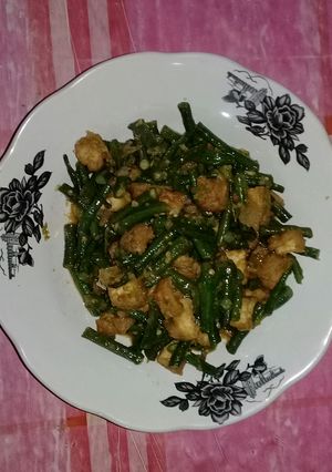 Foto resep Tumis kacang panjang+tahu