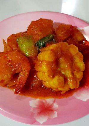 Foto resep Udang Saos Padang ala Tin