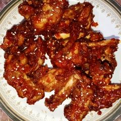 Korean Style Spicy Chicken Wings A picture of Korean Style Spicy Chicken Wings.