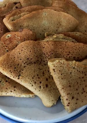 Gluténmentes palacsinta, házi fűszeres szilvalekvárral recept fotója