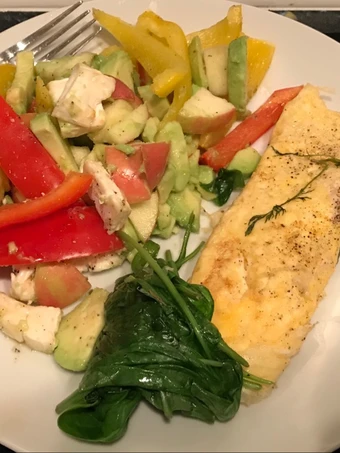 Easy Ways Prepare|Recipe} Omelette and fruit salad, Delicious