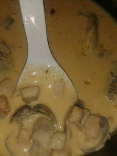 Una foto de Sopa de mariscos