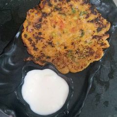 A picture of Veg chilla (whole wheat).