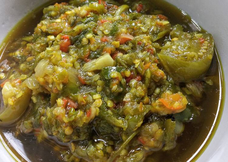 Sambal ijo ala padang