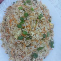 A picture of Egg fried rice.