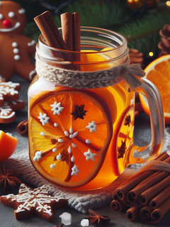 Una foto de Kombucha navideña