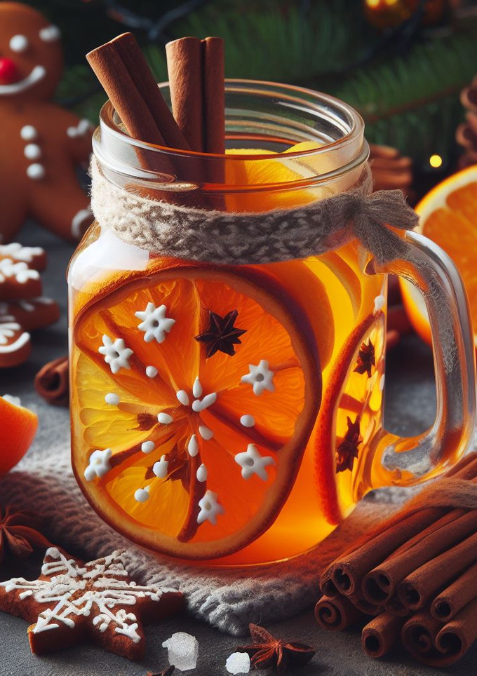 Una foto de Kombucha navideña