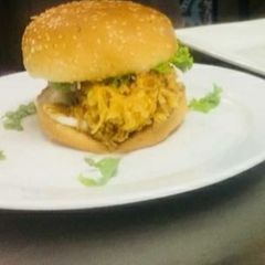 A picture of Zinger burger #CookpadApp #Ramadankityari #Fast food.
