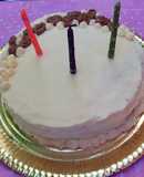Torta de cumpleaños: bizcochuelo de naranja y crema Bariloche