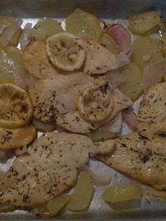 Una foto de Filetes de pollo al limón al horno