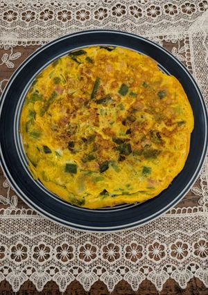 Una foto de Tortilla de puerro