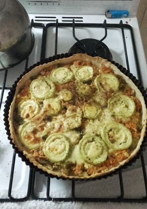 Una foto de Tarta de atún y zucchini