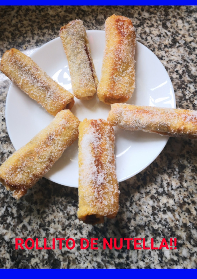 Una foto de Rollito de Nutella