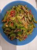 Tumis pare ikan teri asin